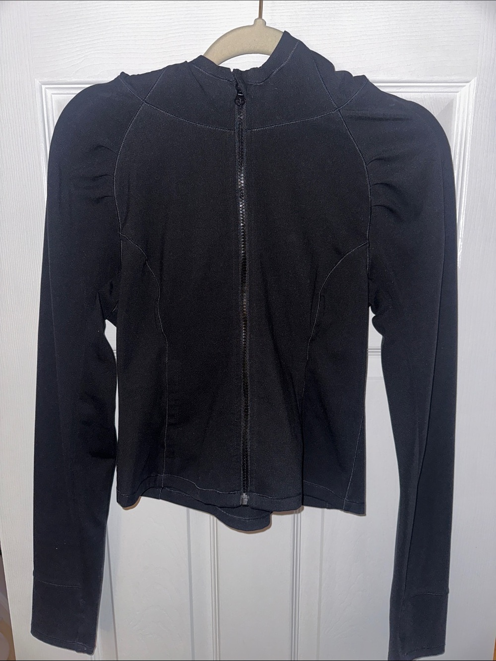 Yogalicious Women's Black Zip-Up Bomber Jacket